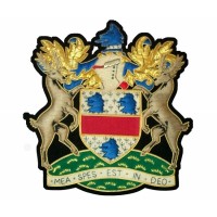 Hand Made Embroidered Family Crest.